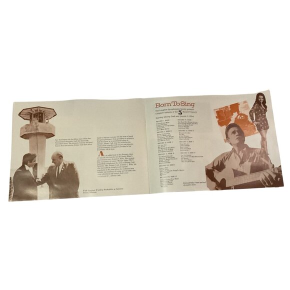 Johnny Cash Born To Sing Vinyl Record Box Set Featuring Jeannie C Riley  5 Album - Picture 8 of 8